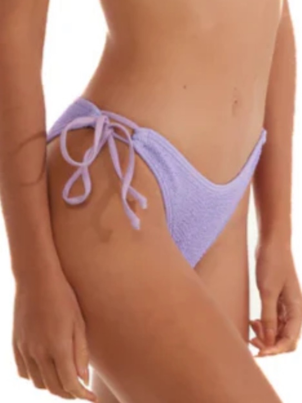 Love & Bikinis Jamaica Side Tie Strings Bikini Bottom Lilac Lavender Purple Pink